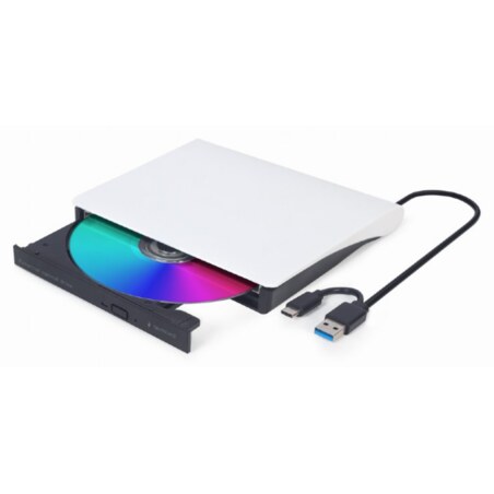 Gembird DVD-USB-031-BW unidad de disco óptico DVD±RW Negro