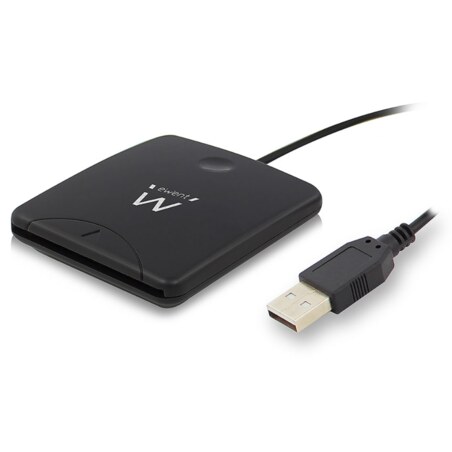Ewent EW1052 lector de tarjeta inteligente USB USB 2.0 Negro