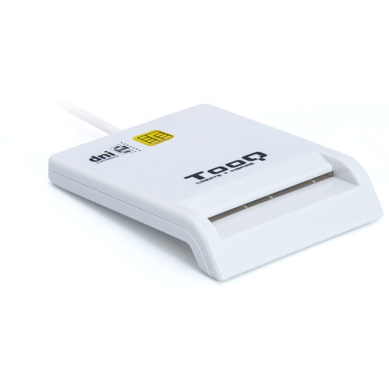TooQ TQR-210W lector de tarjeta inteligente Interior USB 2.0 Blanco