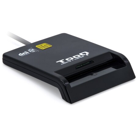TooQ Lector de Tarjetas Inteligentes DNIe SIM USB-C, Negro