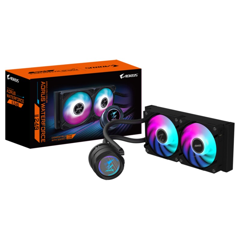 GIGABYTE AORUS WATERFORCE II 240 Procesador Sistema de refrigeración líquida todo en uno 12 cm Negro