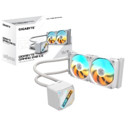 GIGABYTE GAMING 240 ICE Refrigeración Líquida para CPU - 2x120mm Ventiladores ARGB, mecanismo de enclavamiento deslizante, DAISY