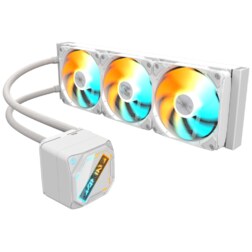 GIGABYTE GAMING 360 ICE Refrigeración Líquida para CPU - 3x120 mm Ventiladores ARGB, Mecanismo de enclavamiento deslizante, DAIS