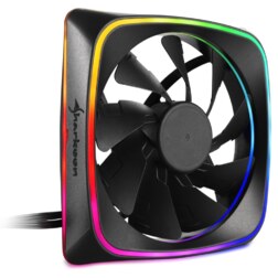 Sharkoon RGB SHARK Lights Carcasa del ordenador Ventilador 12 cm Negro
