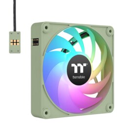 Thermaltake CL-F196-PL12MG-A sistema de refrigeración para ordenador Carcasa del ordenador Ventilador 12 cm Verde 3 pieza(s)