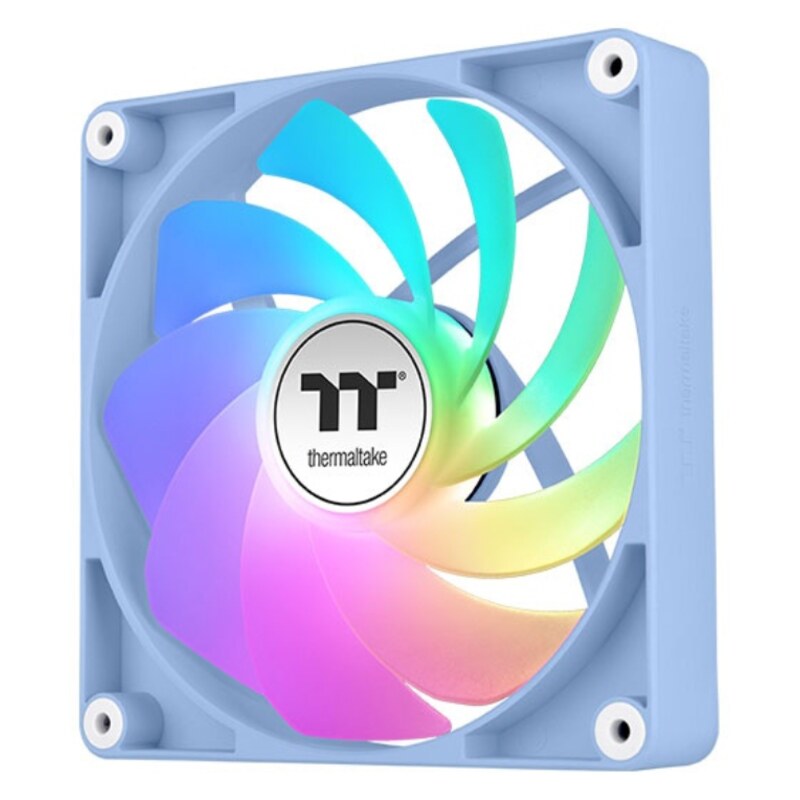 Thermaltake Fan Hydrangea Blue CT120 Carcasa del ordenador Ventilador 12 cm Azul, Blanco 2 pieza(s)
