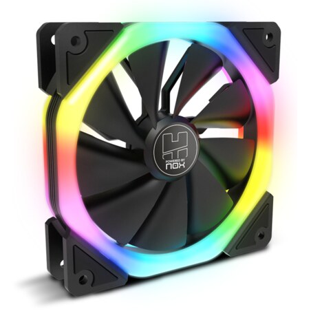 NOX Hummer S-Fan Carcasa del ordenador Ventilador 12 cm Negro