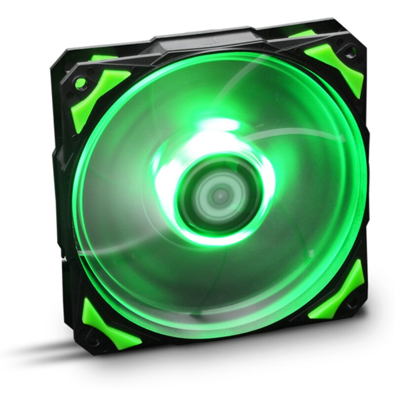 NOX Hummer H-Fan LED Carcasa del ordenador Ventilador 12 cm Negro, Verde, Blanco