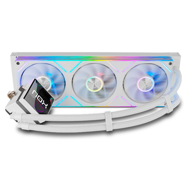 NOX Hummer M-360 LCD|Kit RL Magnético ARGB Blanco