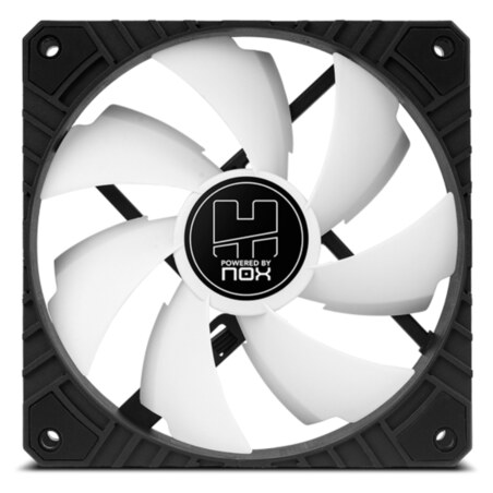 NOX Hummer H-FAN PRO Carcasa del ordenador Ventilador 12 cm Negro, Blanco