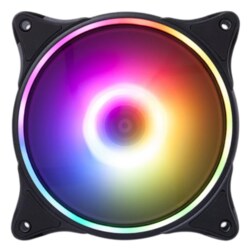 Hiditec N18 ARGB Carcasa del ordenador Ventilador 12 cm Negro