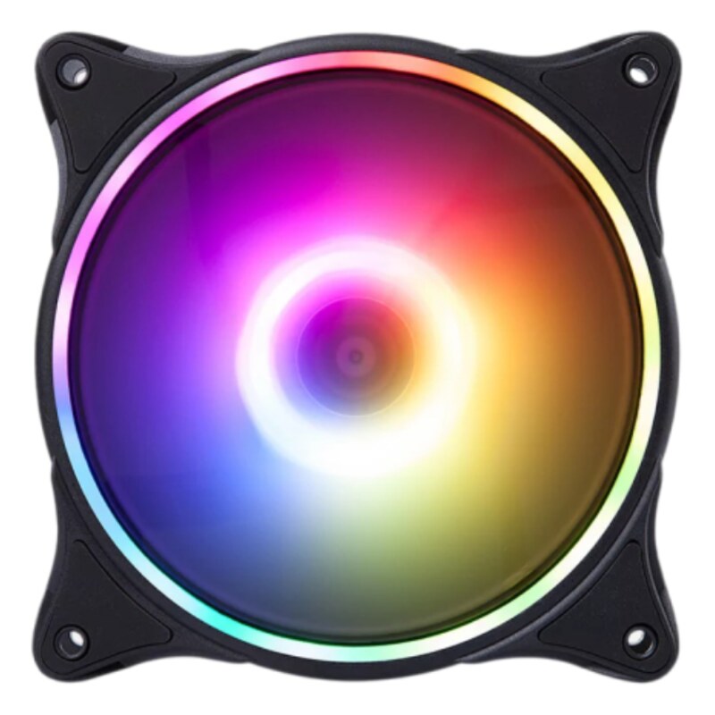 Hiditec N18 ARGB Carcasa del ordenador Ventilador 12 cm Negro