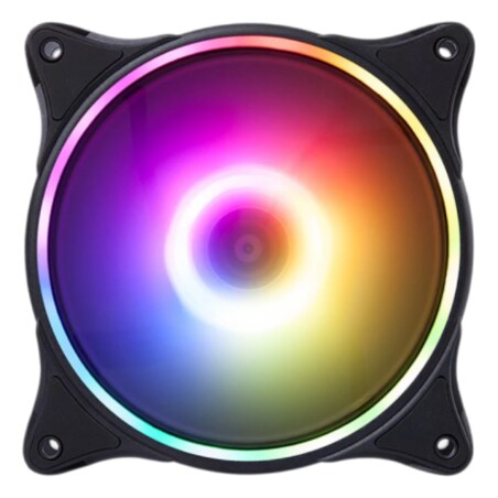 Hiditec N18 ARGB Carcasa del ordenador Ventilador 12 cm Negro