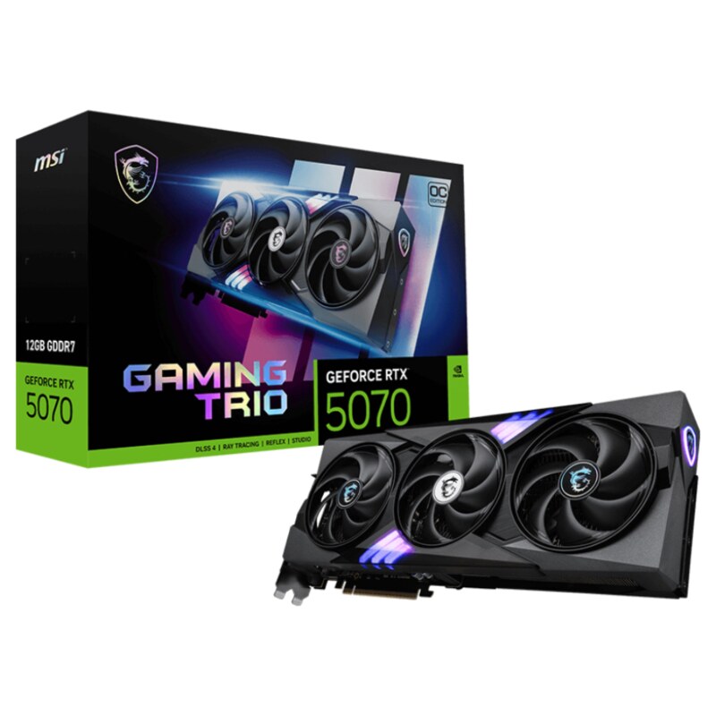 MSI GAMING GeForce RTX 5070 12G TRIO OC NVIDIA 12 GB GDDR7