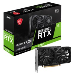 MSI VENTUS GeForce RTX 3050 2X E 6G OC NVIDIA 6 GB GDDR6
