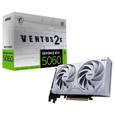 MSI GeForce RTX 5060 8G VENTUS 2X OC WHITE NVIDIA 8 GB GDDR7
