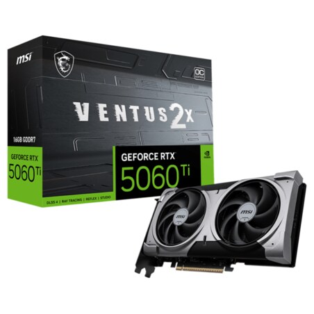 MSI VENTUS GeForce RTX 5060 TI 16G 2X OC PLUS NVIDIA 16 GB GDDR7