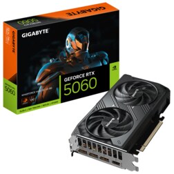 GIGABYTE GeForce RTX 5060 WINDFORCE MAX OC V2 8G – Tarjeta gráfica, 8GB GDDR7, 128bit, PCI-E 5.0, 2512MHz Core Clock, 3 × DP, 1 