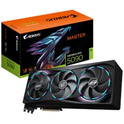 GIGABYTE AORUS GeForce RTX 5090 MASTER 32G Tarjeta Gráfica - 32GB GDDR7, 512 bits, PCI-E 5.0, 2655MHz Frecuencia Base, 3 x DP 2.