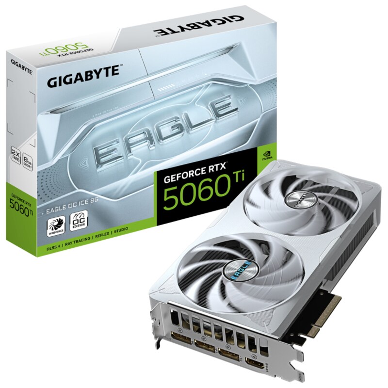 GIGABYTE GeForce RTX 5060 Ti EAGLE OC ICE 8G Tarjeta Gráfica