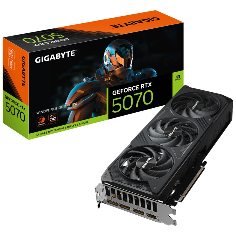 GIGABYTE GeForce RTX 5070 WINDFORCE OC SFF 12G Tarjeta Gráfica