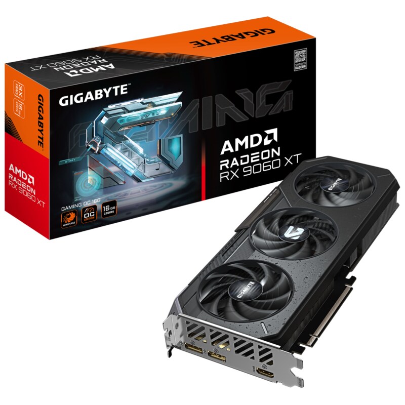 GIGABYTE Radeon RX 9060 XT GAMING OC 16G Tarjeta Gráfica