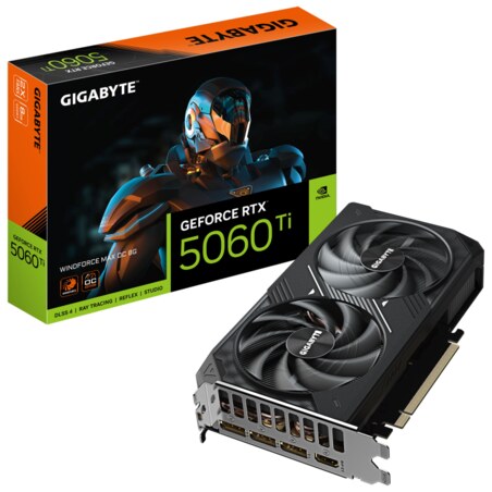 GIGABYTE GeForce RTX 5060 Ti WINDFORCE MAX OC 8G Tarjeta Gráfica