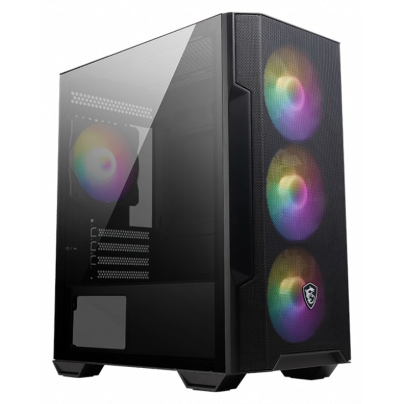 MSI MAG Forge M100R Micro Torre Negro, Transparente