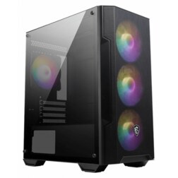 MSI MAG Forge M100A Micro Torre Negro, Transparente