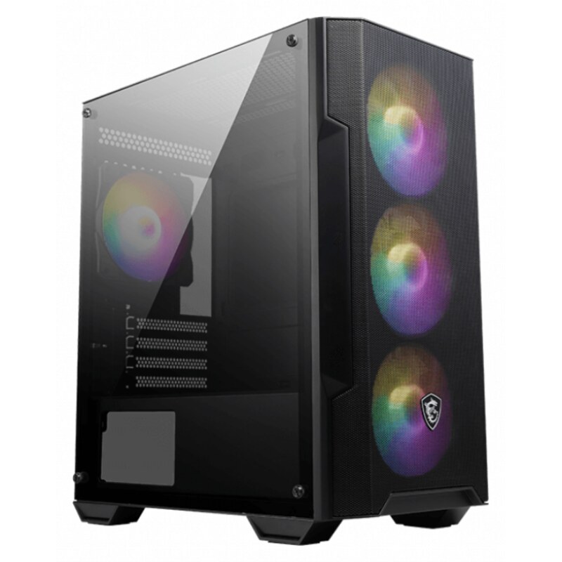 MSI MAG Forge M100A Micro Torre Negro, Transparente