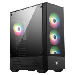 MSI MAG Forge 112R Midi Tower Negro, Transparente