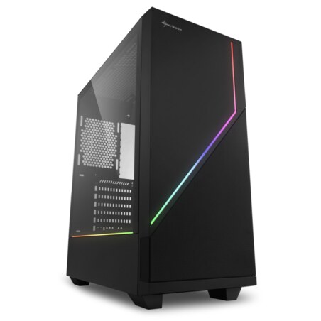 Sharkoon RGB FLOW Midi Tower Negro