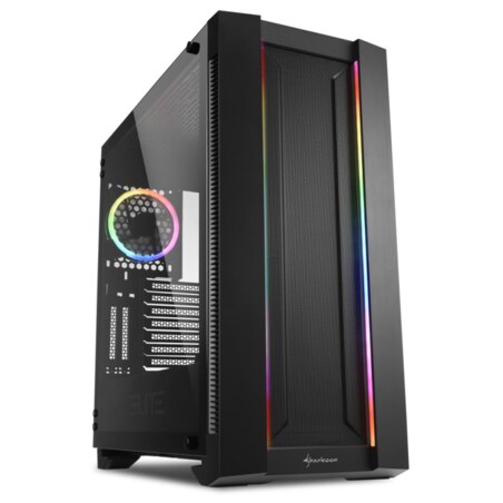 Sharkoon ELITE SHARK CA200M Midi Tower Negro