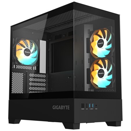 GIGABYTE C201 PANORAMIC Midi Tower Negro