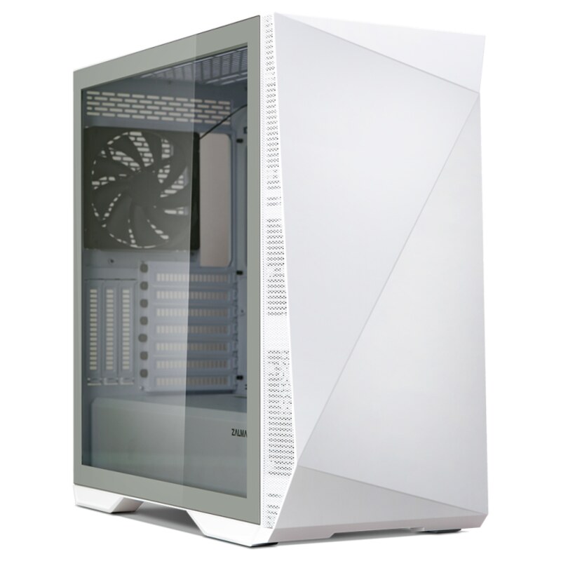 Zalman Z9 Iceberg ATX Mid Tower PC Case, White fan Midi Tower Blanco
