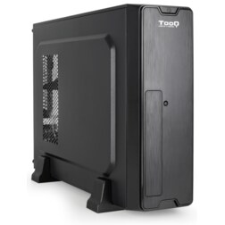 TooQ Caja Slim Micro-ATX TQC-3007U3C-B, Negra
