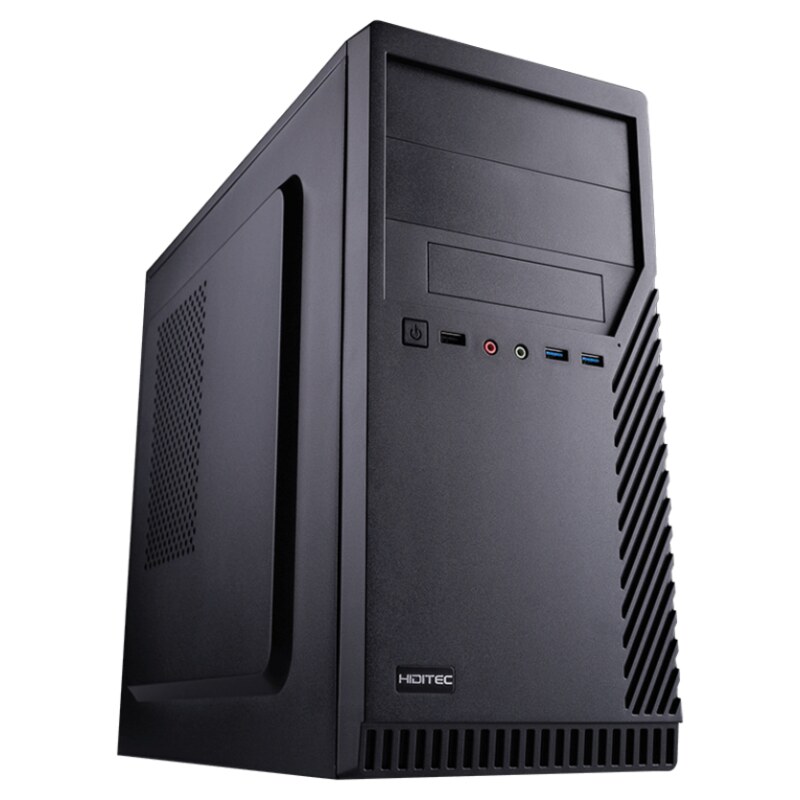 Hiditec CHA010012 carcasa de ordenador Micro Torre Negro