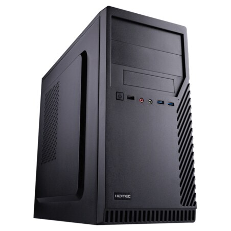 Hiditec CHA010012 carcasa de ordenador Micro Torre Negro