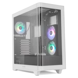 NOX Hummer ETHER Midi Tower Negro, Blanco