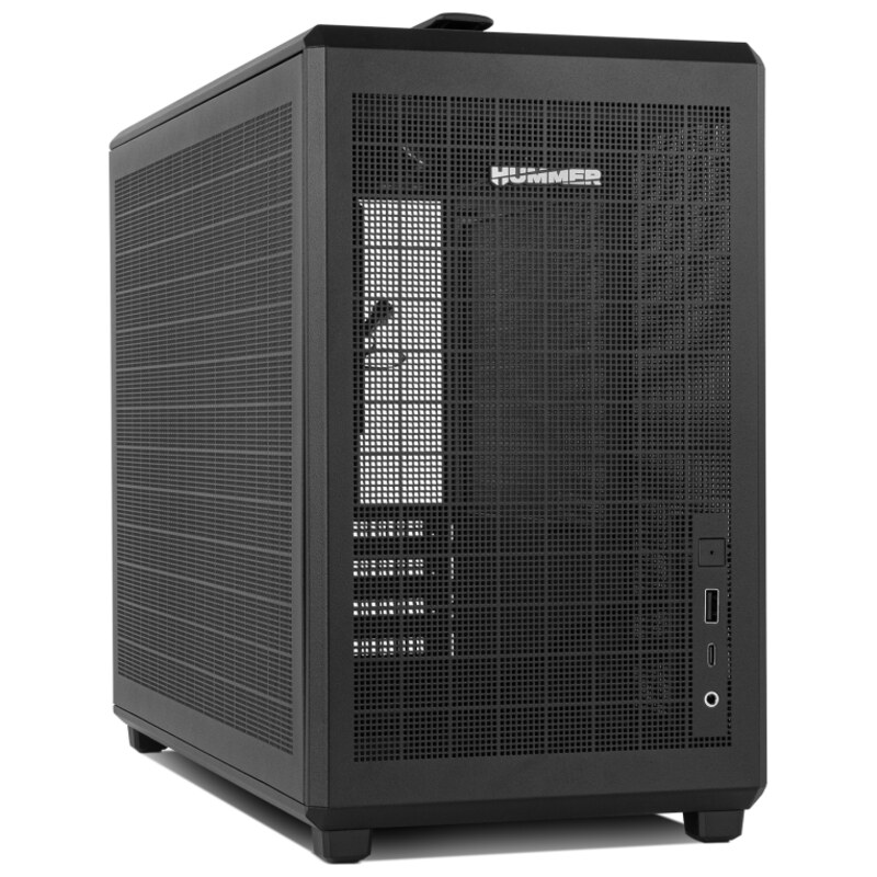 NOX Hummer Mini torre M-ATX portable mesh Ngr