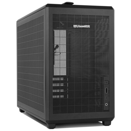 NOX Hummer Mini torre M-ATX portable mesh Ngr