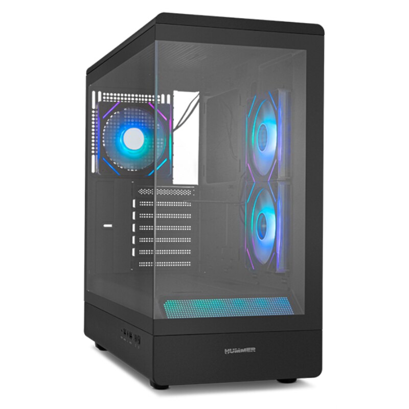 NOX Hummer NXHUMMERSIGNALBK carcasa de ordenador Midi Tower Negro