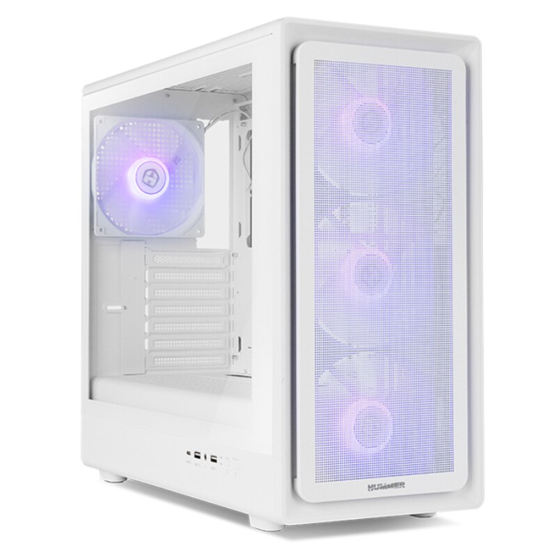 NOX Hummer NXHUMMERAEROWH carcasa de ordenador Midi Tower Blanco