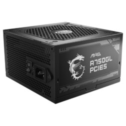 MSI MAG A750GL PCIE5 unidad de fuente de alimentación 750 W 20+4 pin ATX ATX Negro