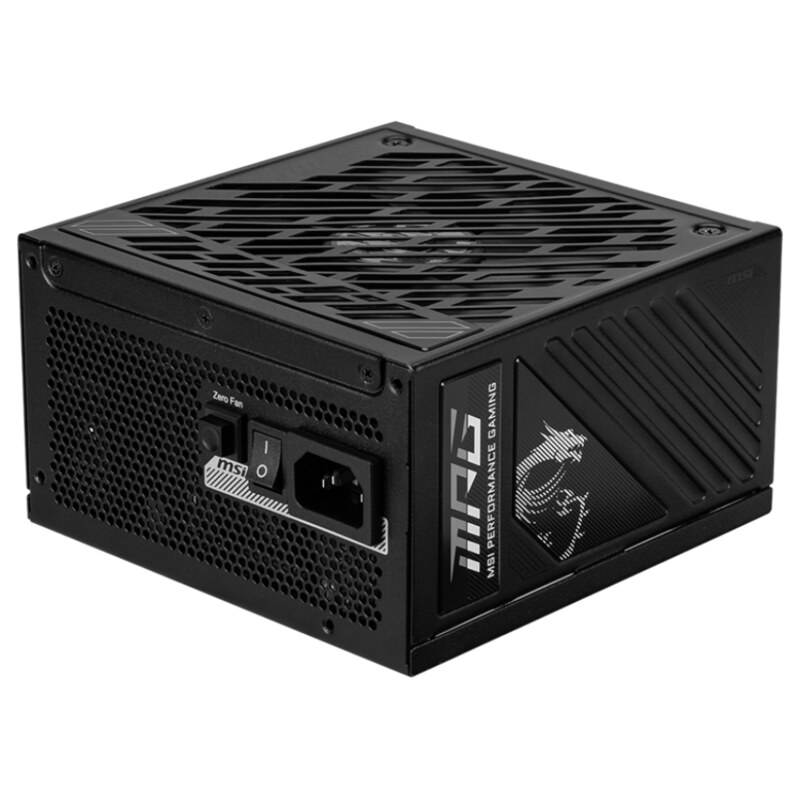 MSI MPG A850GS PCIE5 unidad de fuente de alimentación 850 W 24-pin ATX ATX Negro