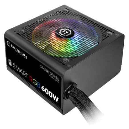 Thermaltake Smart RGB unidad de fuente de alimentación 600 W 20+4 pin ATX ATX Negro