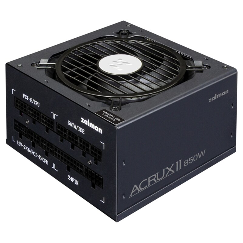 Zalman ACRUX II unidad de fuente de alimentación 850 W 24-pin ATX ATX Negro