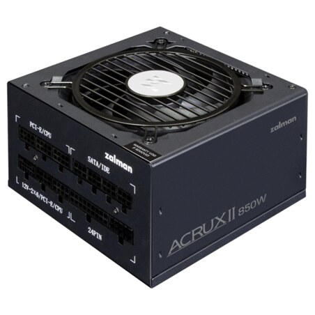 Zalman ACRUX II unidad de fuente de alimentación 850 W 24-pin ATX ATX Negro