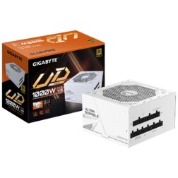 GIGABYTE UD1000GM PG5 V2 ICE unidad de fuente de alimentación 1000 W 20+4 pin ATX Blanco