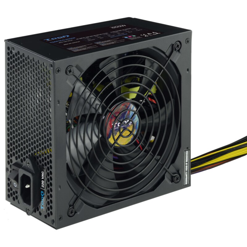 TooQ TQAPOLO-650SP unidad de fuente de alimentación 650 W 20+4 pin ATX ATX Negro